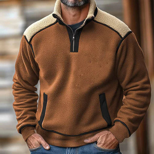 Norlen Patchwork Fleece Pullover