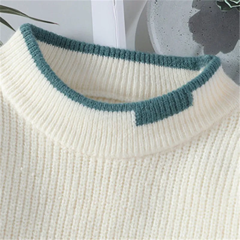 Marzen Patchwork Knit Pullover