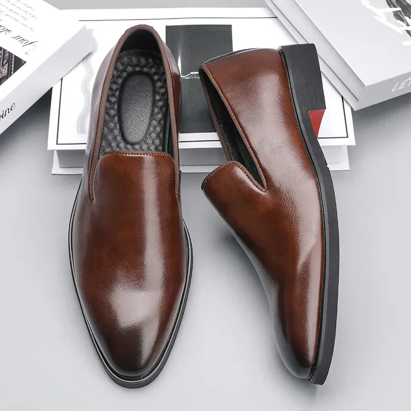 Evendro Genuine Leather Loafers