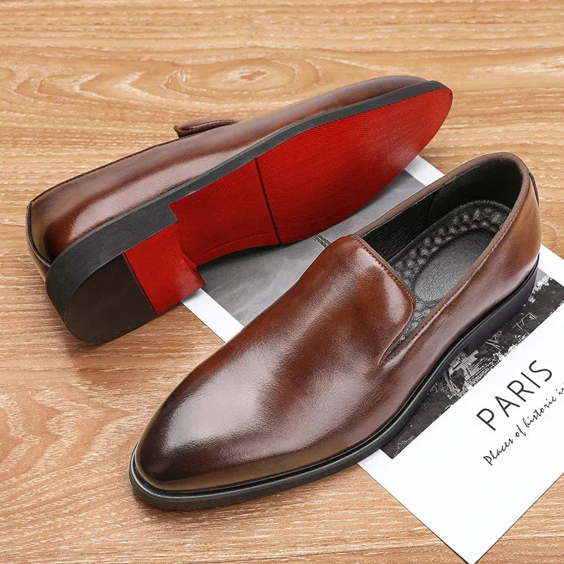 Evendro Genuine Leather Loafers