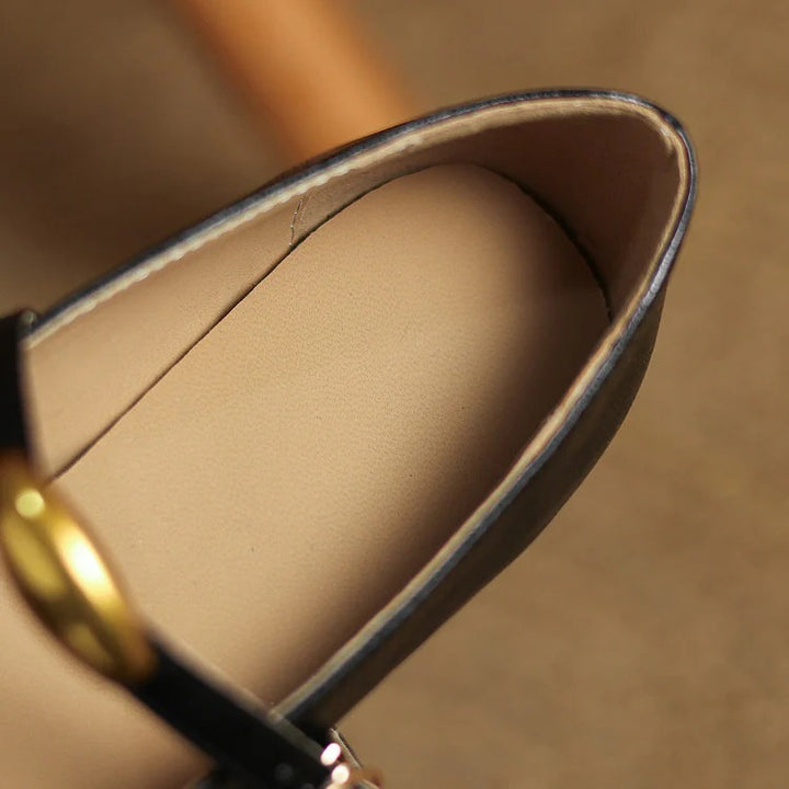 Édeline Leather Wedges