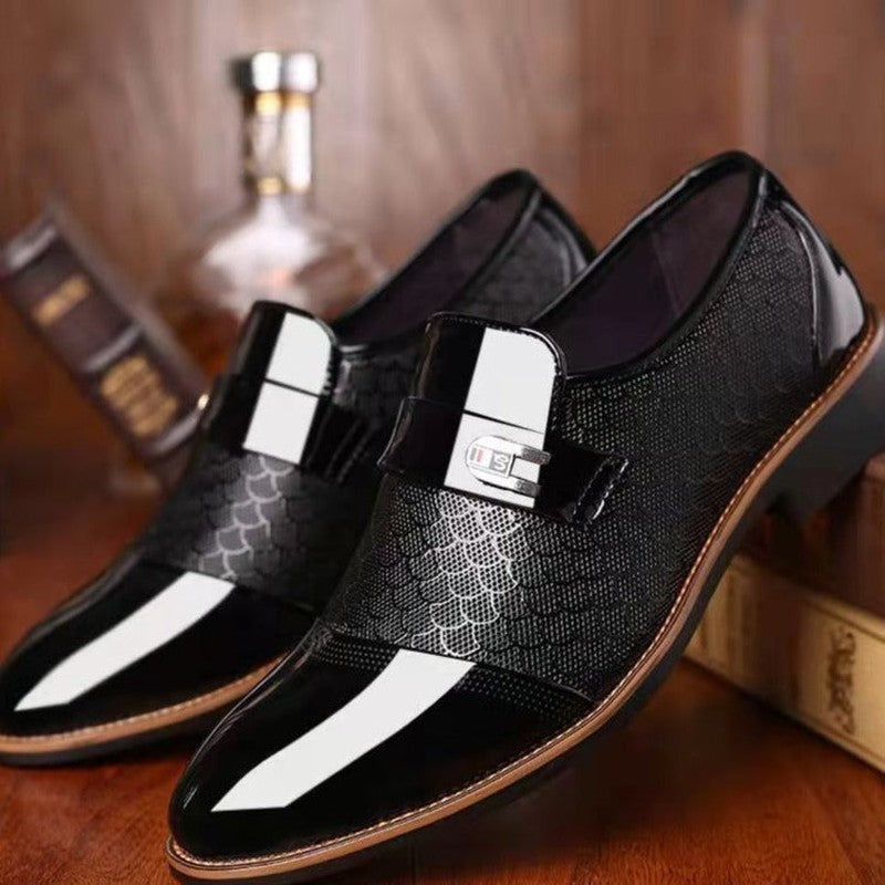 Lenzaro Gloss Monk Strap Dress Shoes