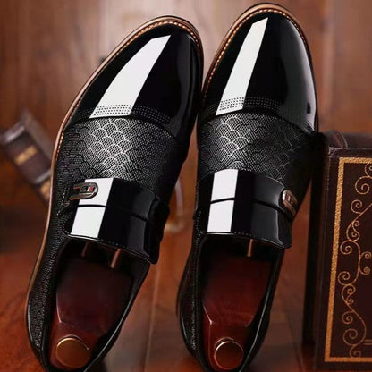 Lenzaro Gloss Monk Strap Dress Shoes