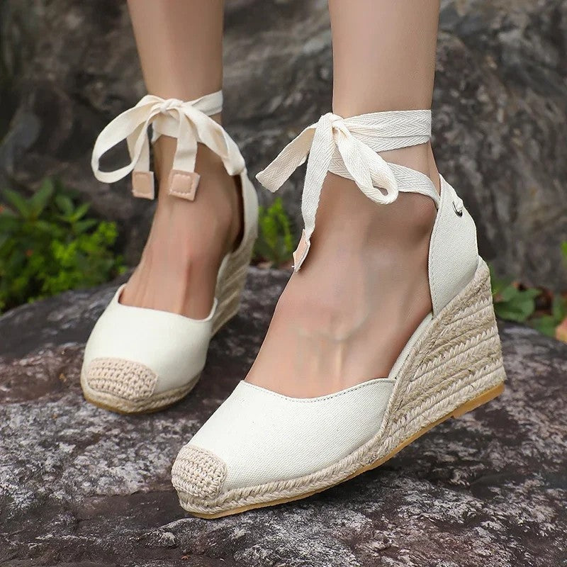 Liora Espadrille Canvas Wedge Sandals
