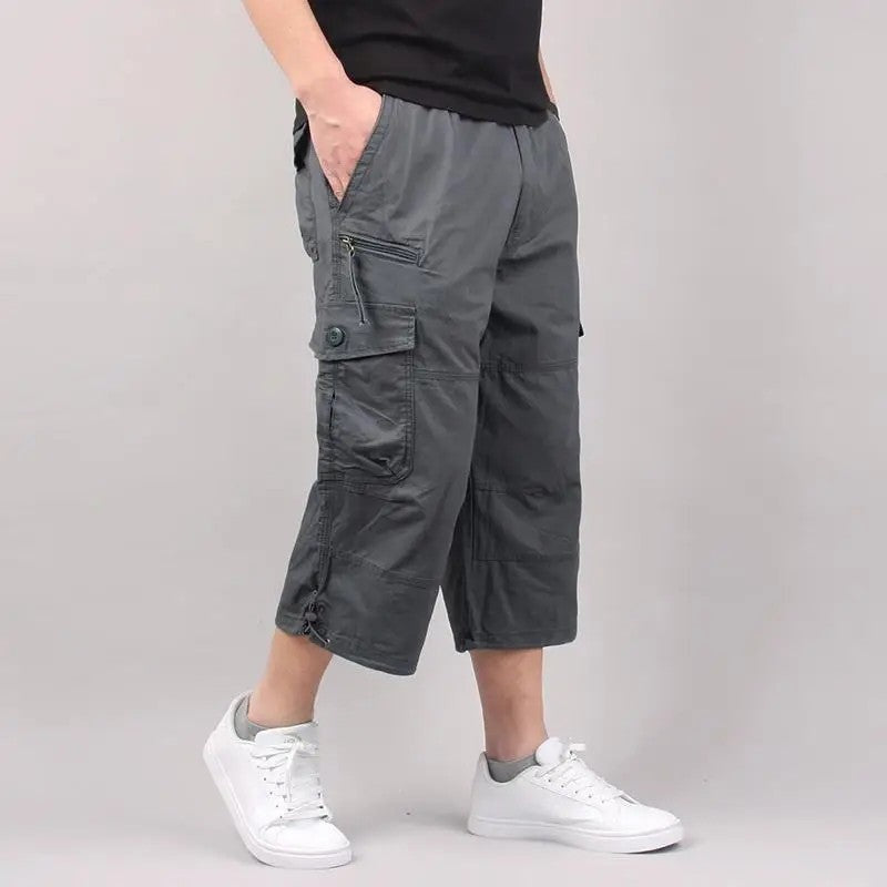 Loose Fit Multi Pocket Cargo Shorts