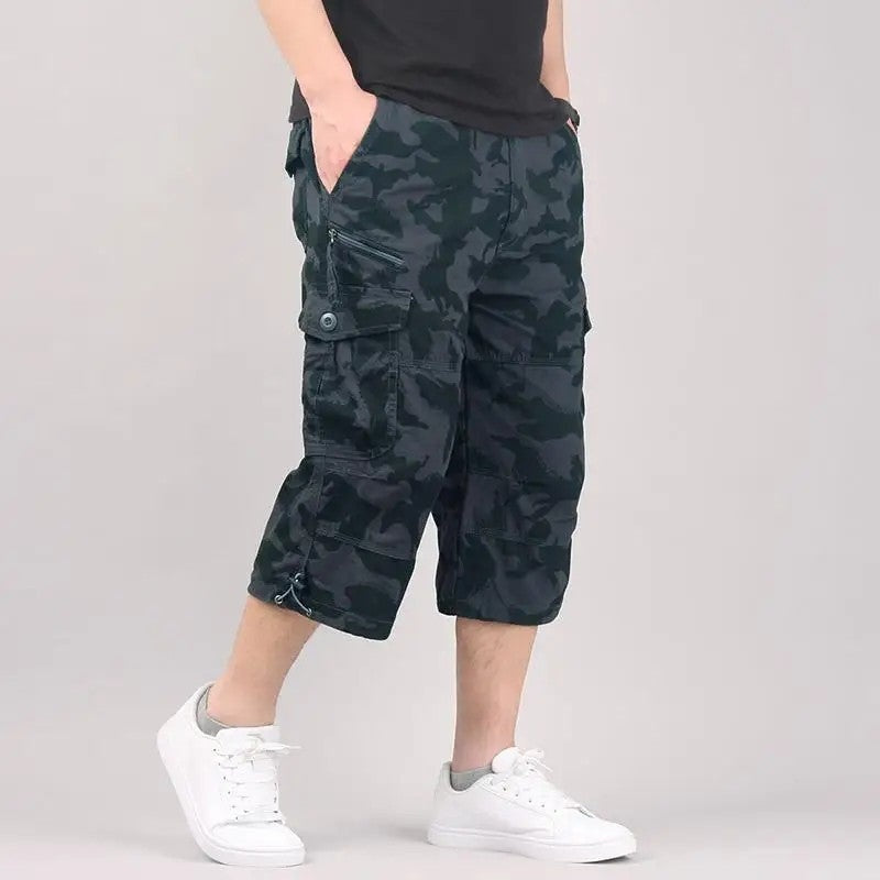 Loose Fit Multi Pocket Cargo Shorts