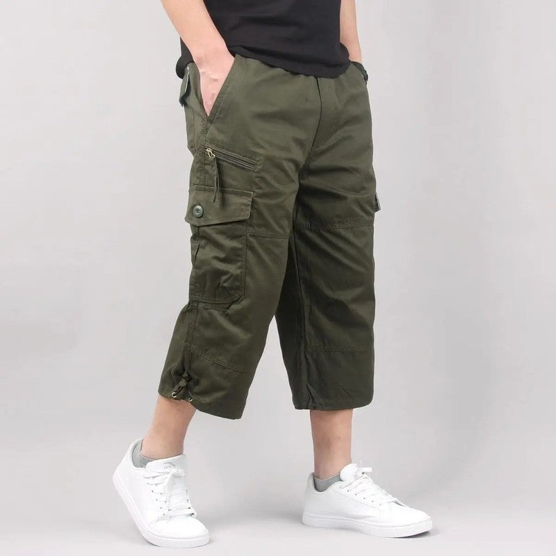 Loose Fit Multi Pocket Cargo Shorts