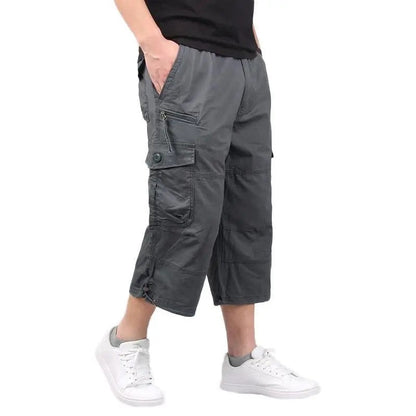 Loose Fit Multi Pocket Cargo Shorts