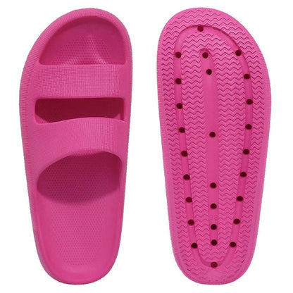 Lunari Cushioned Double Strap Slide Sandals