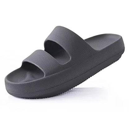 Lunari Cushioned Double Strap Slide Sandals