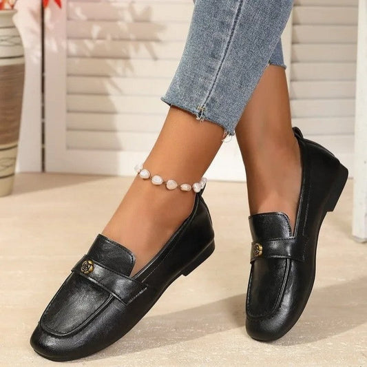 Lunari Elegant Square Toe Loafers
