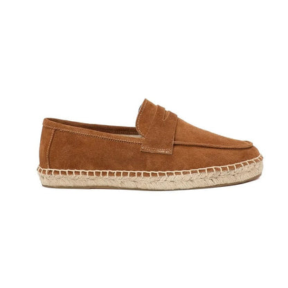 Lunari Suede Espadrille Platform Loafers