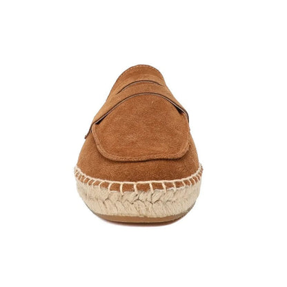Lunari Suede Espadrille Platform Loafers