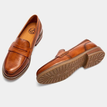 Lunedi Polished Penny Loafer Shoes