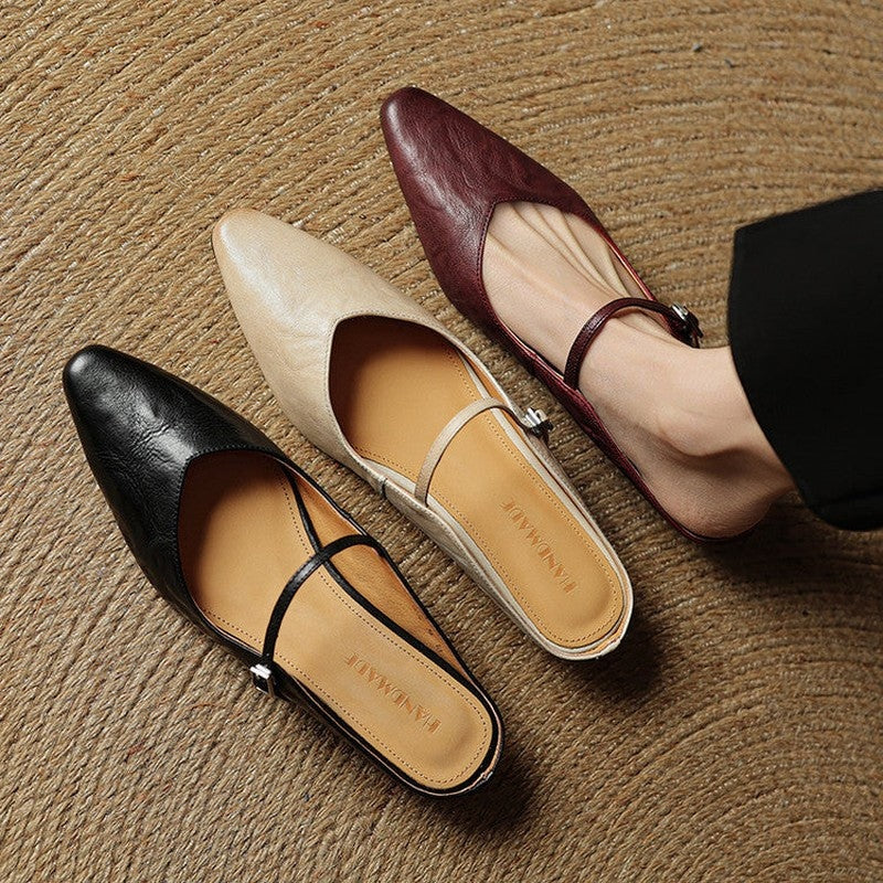 Marinda Pointed Toe Mary Jane Mule