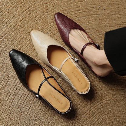 Marinda Pointed Toe Mary Jane Mule