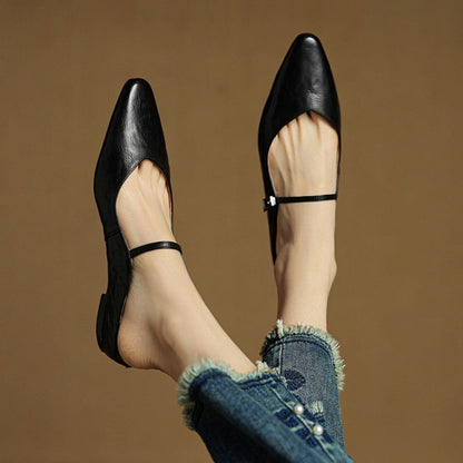 Marinda Pointed Toe Mary Jane Mule