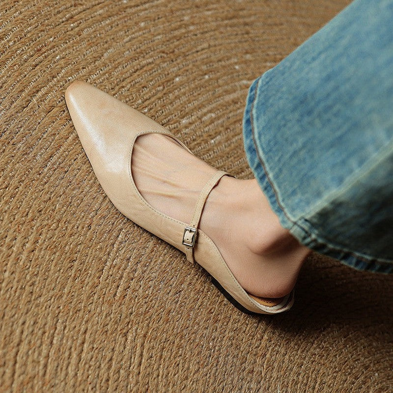 Marinda Pointed Toe Mary Jane Mule