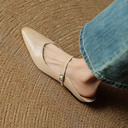 Marinda Pointed Toe Mary Jane Mule