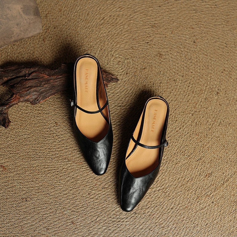 Marinda Pointed Toe Mary Jane Mule