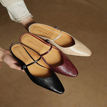 Marinda Pointed Toe Mary Jane Mule