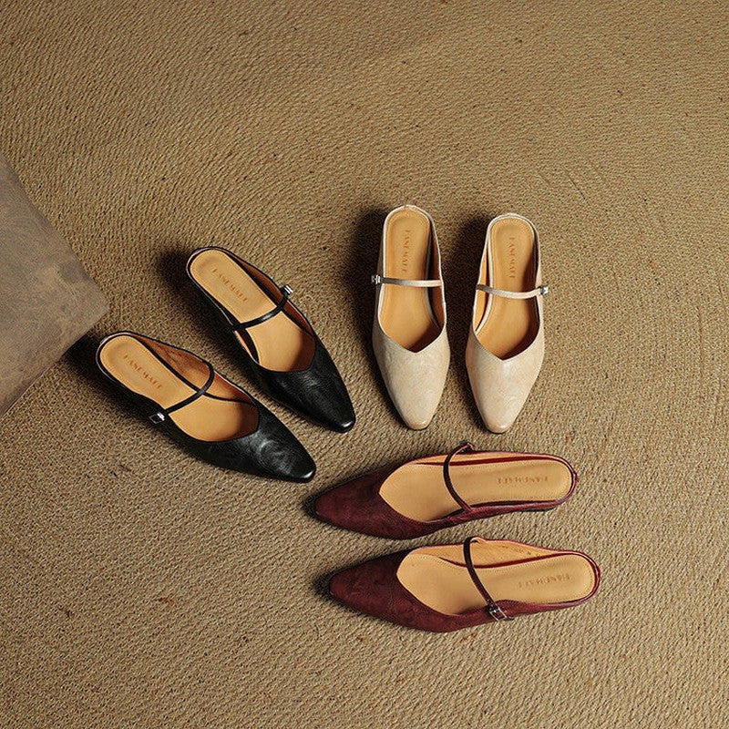 Marinda Pointed Toe Mary Jane Mule
