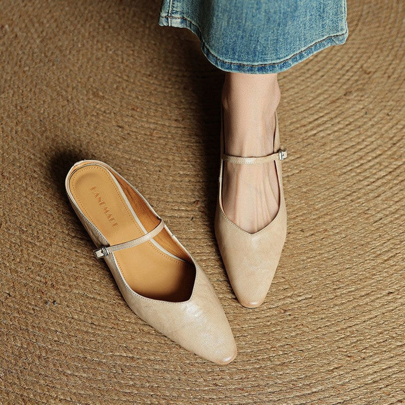 Marinda Pointed Toe Mary Jane Mule