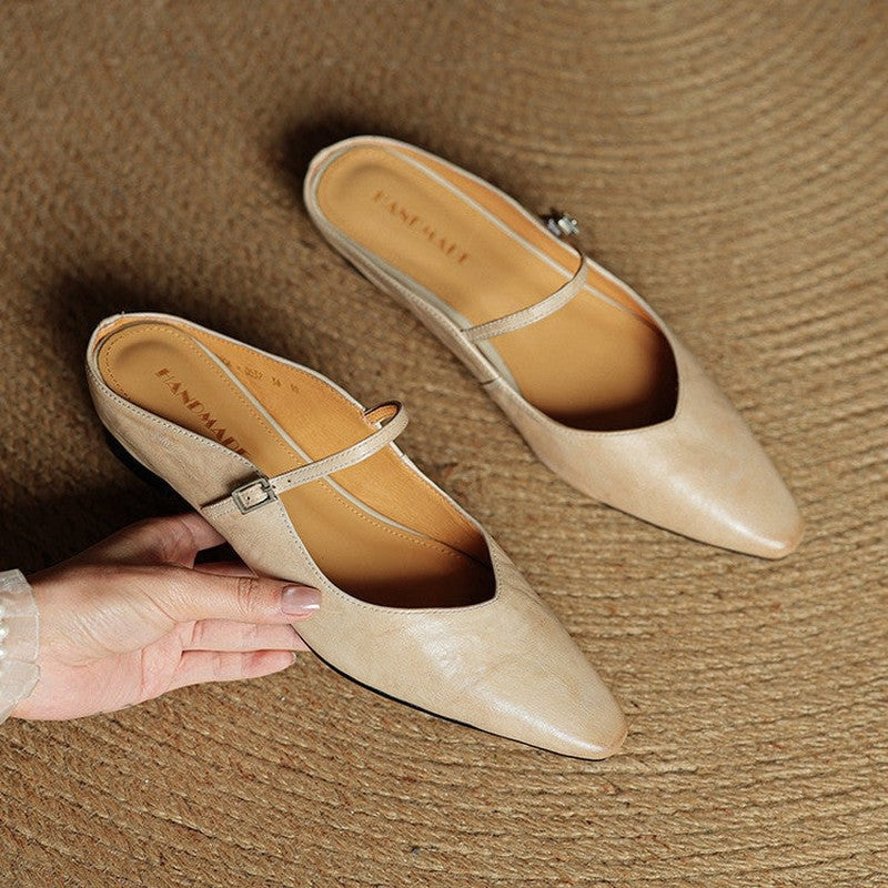 Marinda Pointed Toe Mary Jane Mule