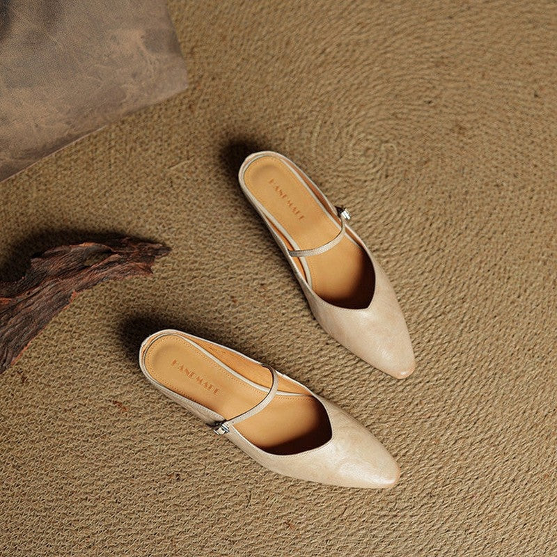 Marinda Pointed Toe Mary Jane Mule