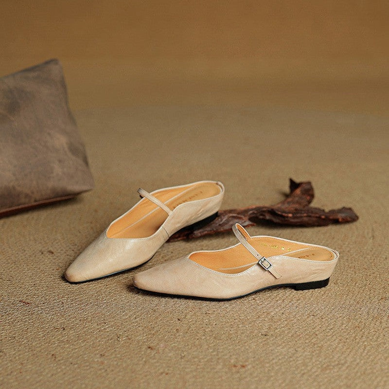 Marinda Pointed Toe Mary Jane Mule