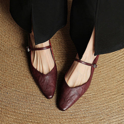 Marinda Pointed Toe Mary Jane Mule