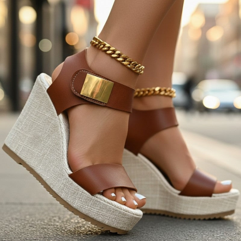 Marvella Platform Wedge Sandals