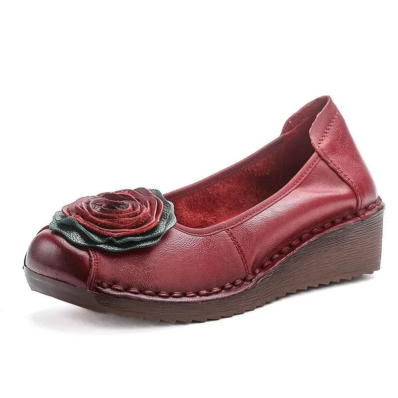 Mirelli Floral Appliqué Comfort Loafers