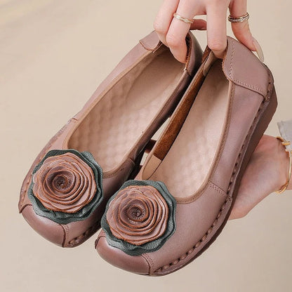 Mirelli Floral Appliqué Comfort Loafers