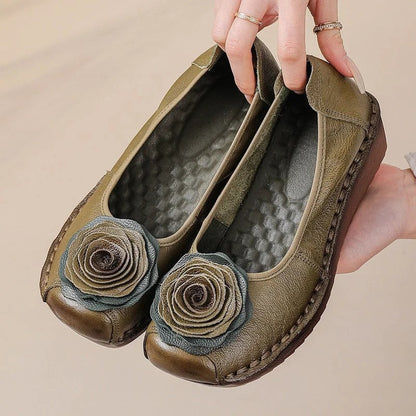 Mirelli Floral Appliqué Comfort Loafers