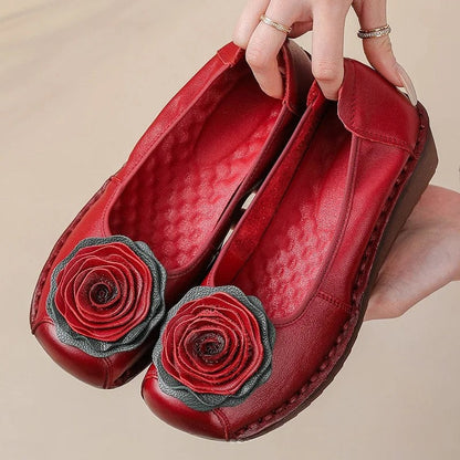Mirelli Floral Appliqué Comfort Loafers