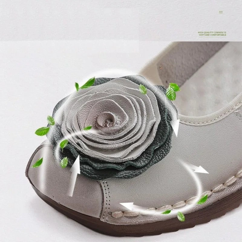 Mirelli Floral Appliqué Comfort Loafers