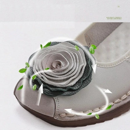 Mirelli Floral Appliqué Comfort Loafers