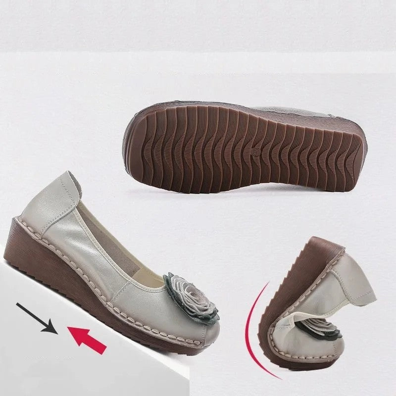 Mirelli Floral Appliqué Comfort Loafers
