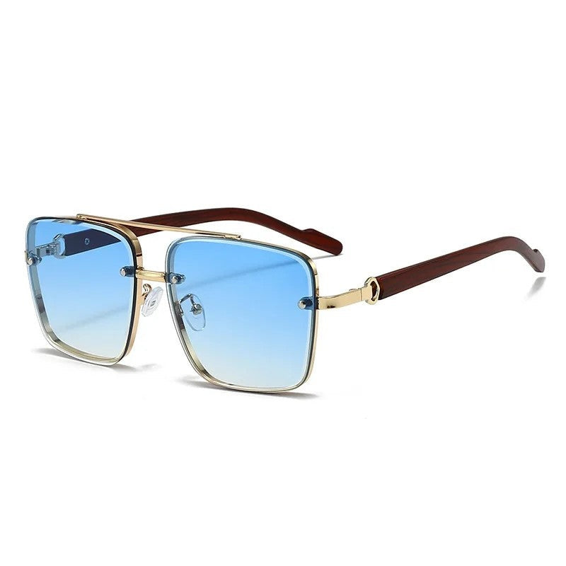 Mirelli Gradient Square Metal Sunglasses