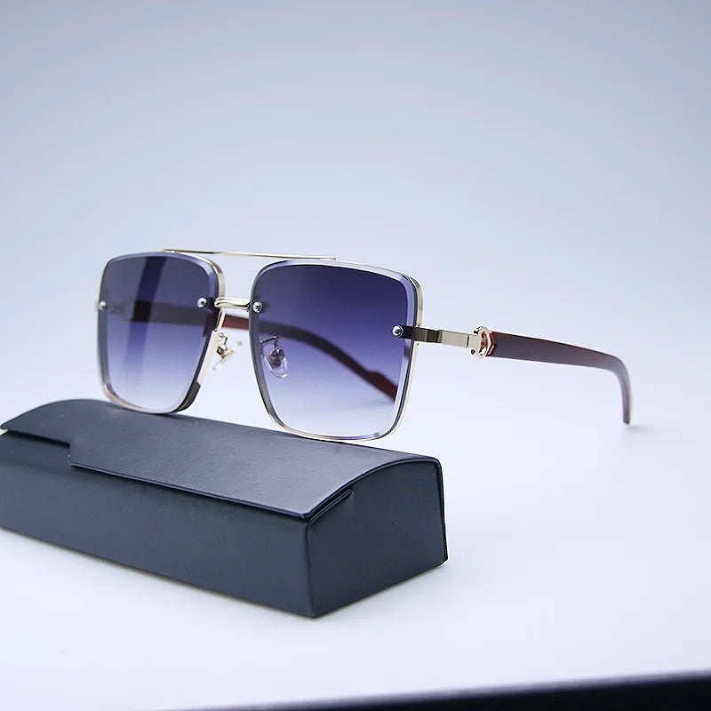 Mirelli Gradient Square Metal Sunglasses