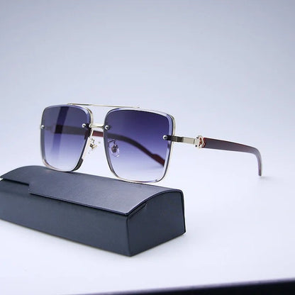 Mirelli Gradient Square Metal Sunglasses