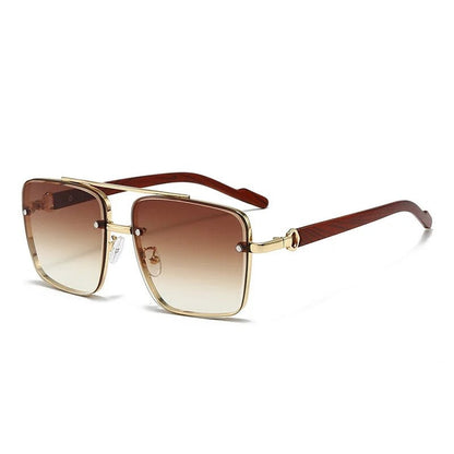 Mirelli Gradient Square Metal Sunglasses