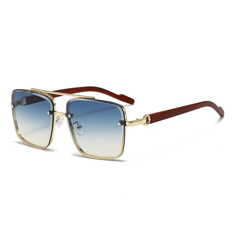 Mirelli Gradient Square Metal Sunglasses