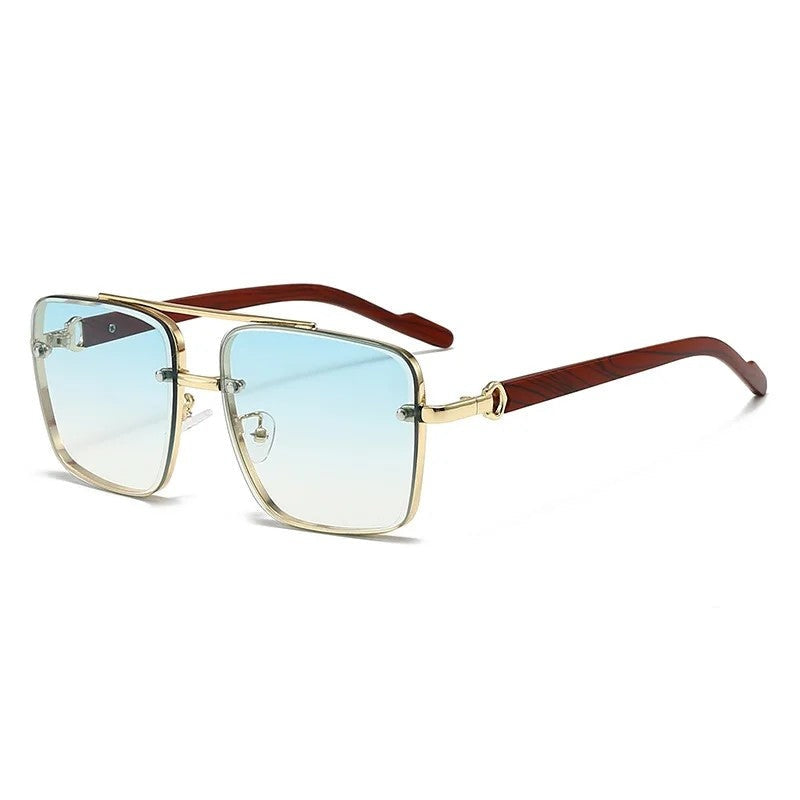 Mirelli Gradient Square Metal Sunglasses