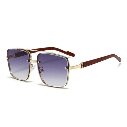 Mirelli Gradient Square Metal Sunglasses