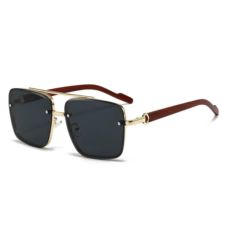 Mirelli Gradient Square Metal Sunglasses