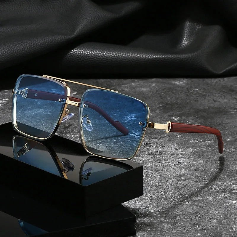 Mirelli Gradient Square Metal Sunglasses