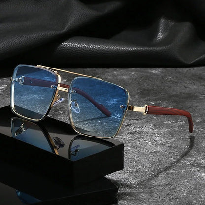 Mirelli Gradient Square Metal Sunglasses