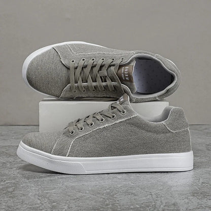 Plus Size Nivaro Canvas Low-Top Court Sneakers